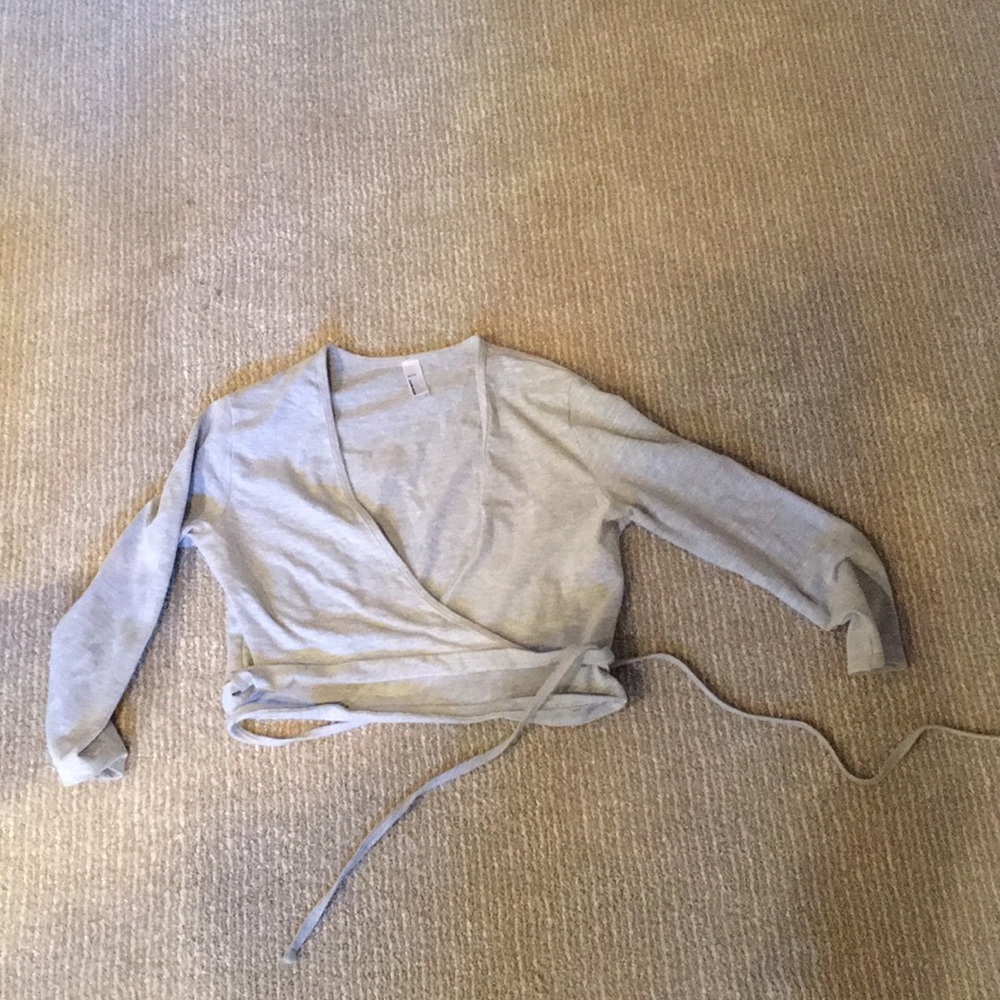 Grey AA wrap top